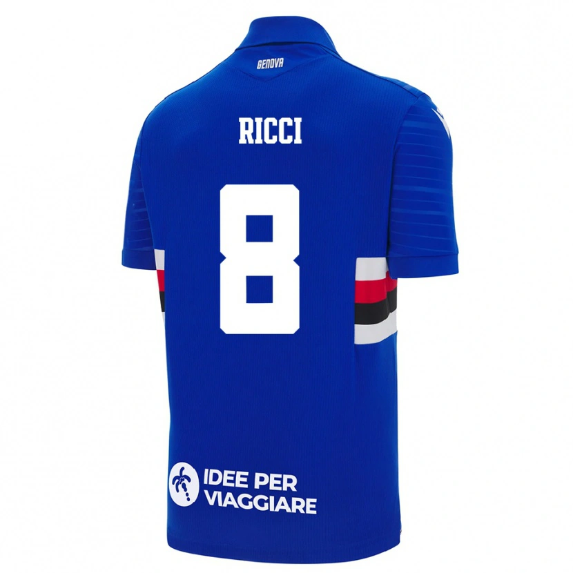 Danxen Kinder Matteo Ricci #8 Blau Weiß Heimtrikot Trikot 2025/26 T-Shirt Österreich