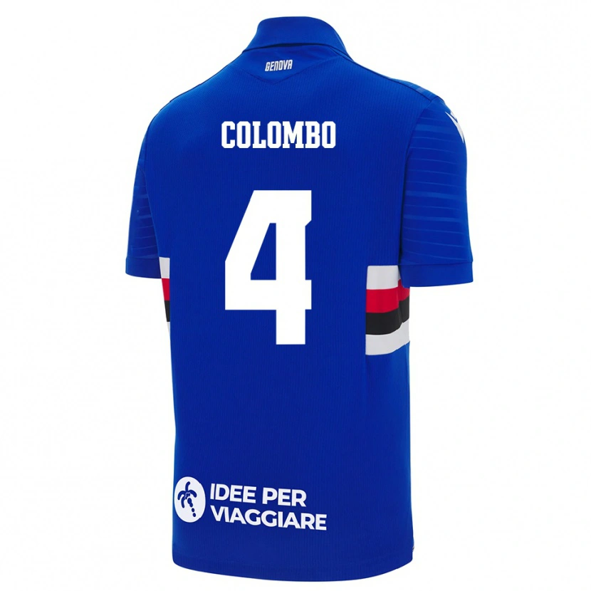 Danxen Kinder Sofia Colombo #4 Blau Weiß Heimtrikot Trikot 2025/26 T-Shirt Österreich