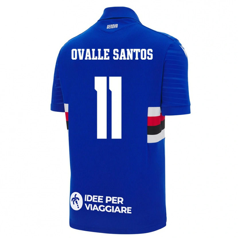 Danxen Kinder Alessandro Ovalle Santos #11 Blau Weiß Heimtrikot Trikot 2025/26 T-Shirt Österreich