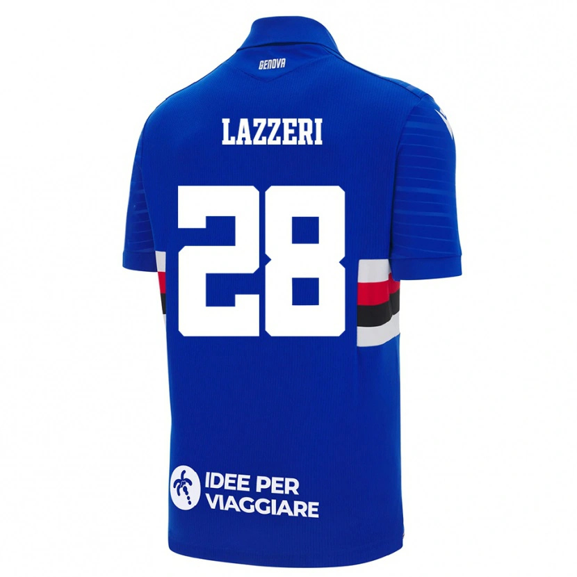 Danxen Kinder Nicole Lazzeri #28 Blau Weiß Heimtrikot Trikot 2025/26 T-Shirt Österreich