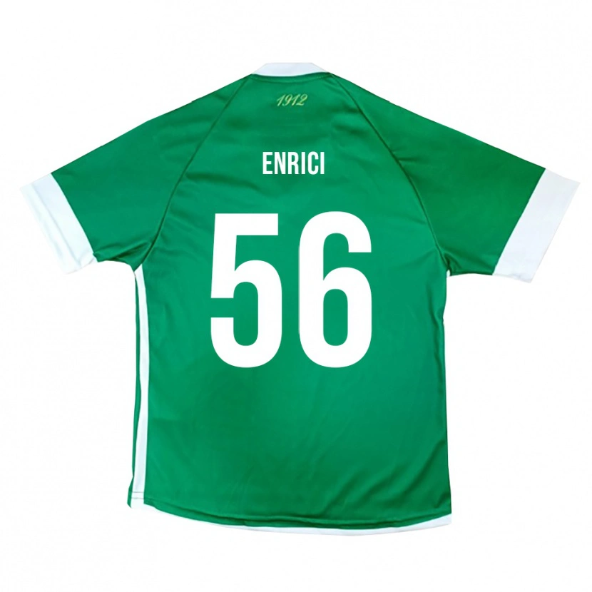 Danxen Kinder Patrick Enrici #56 Grün Weiß Heimtrikot Trikot 2025/26 T-Shirt Österreich