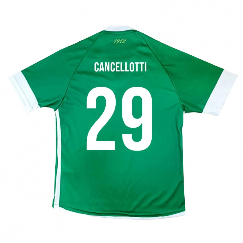 Danxen Kinder Tommaso Cancellotti #29 Grün Weiß Heimtrikot Trikot 2025/26 T-Shirt Österreich
