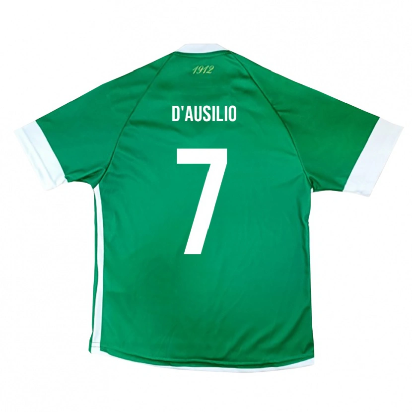 Danxen Kinder Michele D'ausilio #7 Grün Weiß Heimtrikot Trikot 2025/26 T-Shirt Österreich