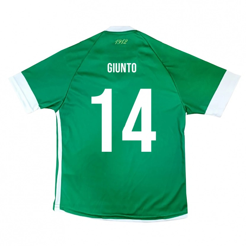 Danxen Kinder Emanuele Giunto #14 Grün Weiß Heimtrikot Trikot 2025/26 T-Shirt Österreich