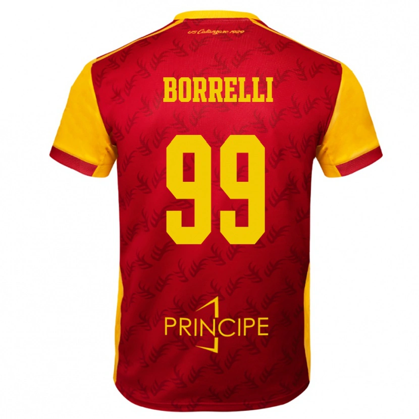 Danxen Kinder Edoardo Borrelli #99 Gelb Rot Heimtrikot Trikot 2025/26 T-Shirt Österreich