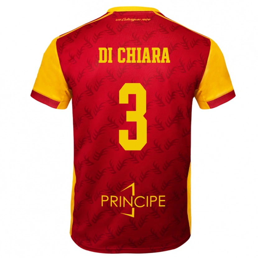 Danxen Kinder Gianluca Di Chiara #3 Gelb Rot Heimtrikot Trikot 2025/26 T-Shirt Österreich