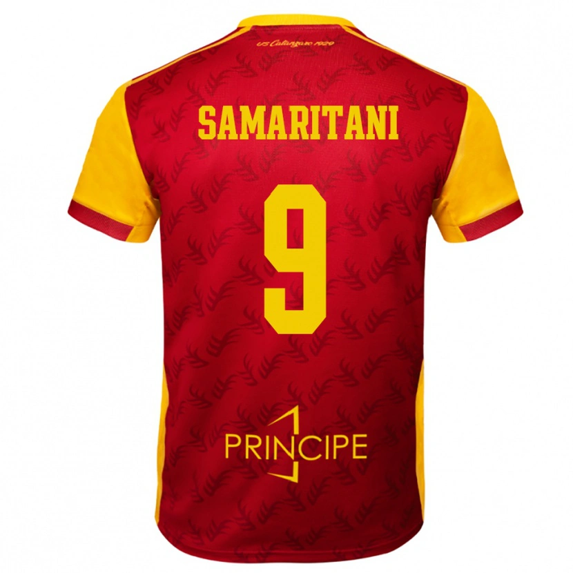 Danxen Kinder Cristian Samaritani #9 Gelb Rot Heimtrikot Trikot 2025/26 T-Shirt Österreich