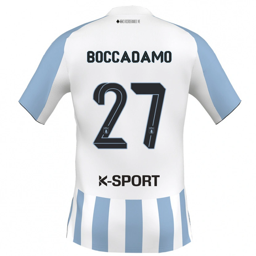Danxen Kinder Antonio Boccadamo #27 Weiß Himmelblau Heimtrikot Trikot 2025/26 T-Shirt Österreich