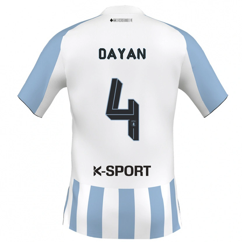 Danxen Kinder Pedro Dayan #4 Weiß Himmelblau Heimtrikot Trikot 2025/26 T-Shirt Österreich