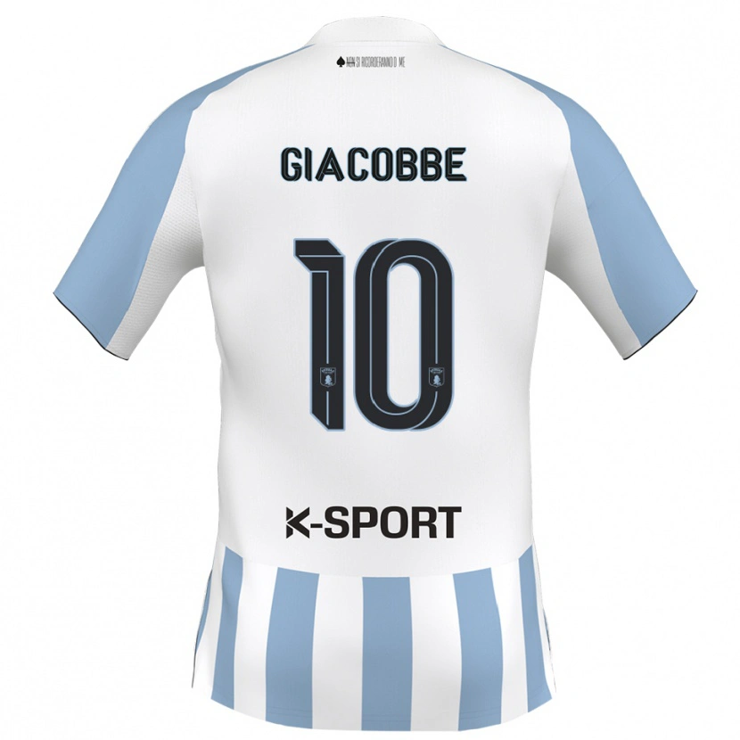 Danxen Kinder Christian Giacobbe #10 Weiß Himmelblau Heimtrikot Trikot 2025/26 T-Shirt Österreich