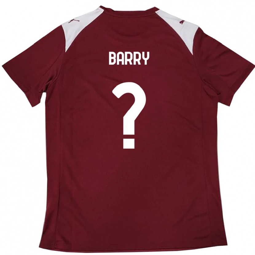 Danxen Kinder Sammy Barry #0 Burgunderrot Weiß Heimtrikot Trikot 2025/26 T-Shirt Österreich