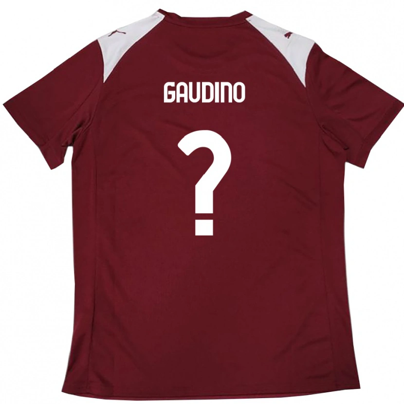 Danxen Kinder Christian Gaudino #0 Burgunderrot Weiß Heimtrikot Trikot 2025/26 T-Shirt Österreich