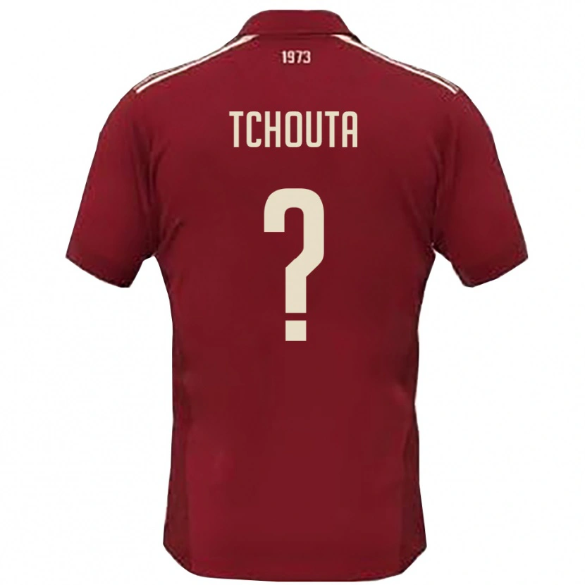 Danxen Kinder Tchouta #0 Burgunderrot Weiß Heimtrikot Trikot 2025/26 T-Shirt Österreich