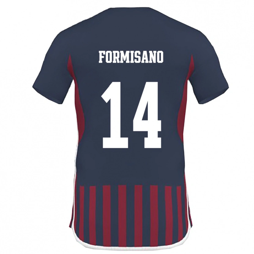 Danxen Kinder Cristiano Formisano #14 Marineblau Rot Heimtrikot Trikot 2025/26 T-Shirt Österreich