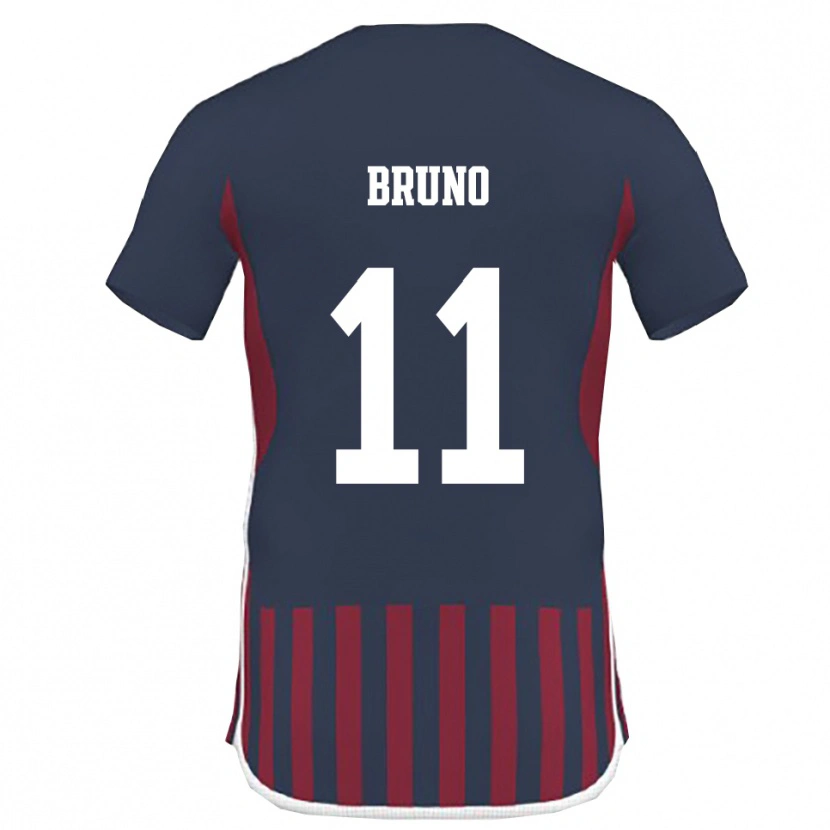 Danxen Kinder Niccolò Bruno #11 Marineblau Rot Heimtrikot Trikot 2025/26 T-Shirt Österreich