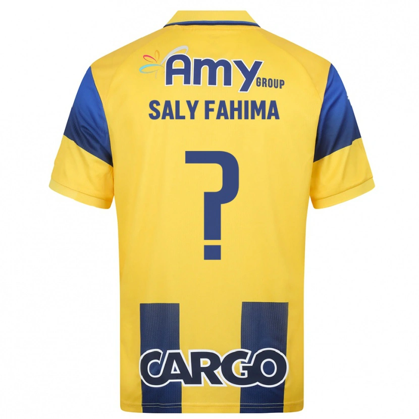 Danxen Kinder Israel Saly Fahima #0 Gelb Marineblau Heimtrikot Trikot 2025/26 T-Shirt Österreich