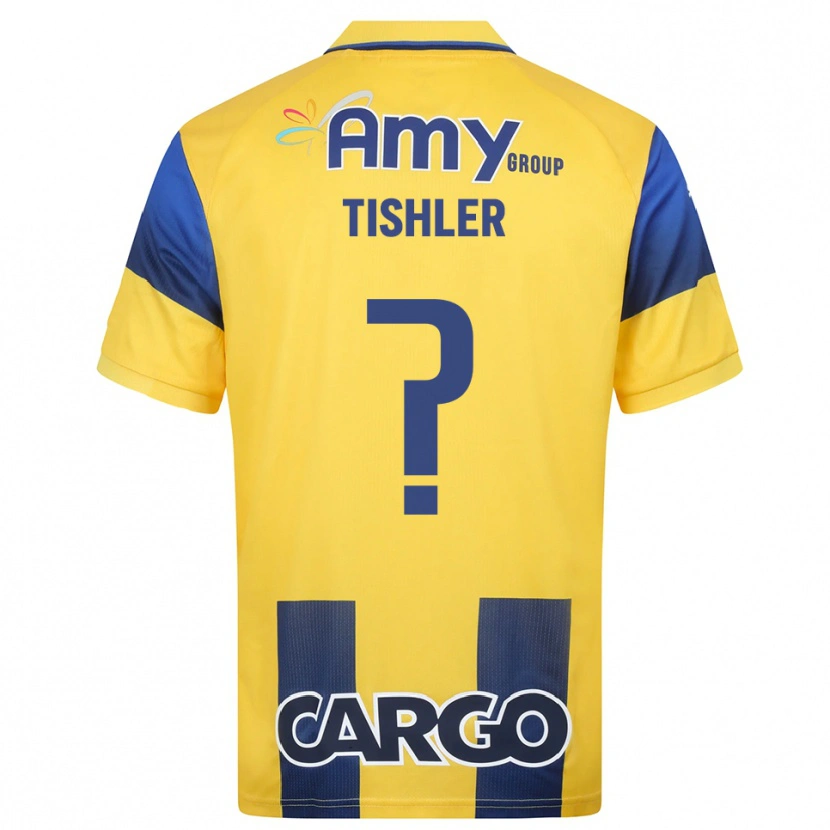 Danxen Kinder Daniel Tishler #0 Gelb Marineblau Heimtrikot Trikot 2025/26 T-Shirt Österreich