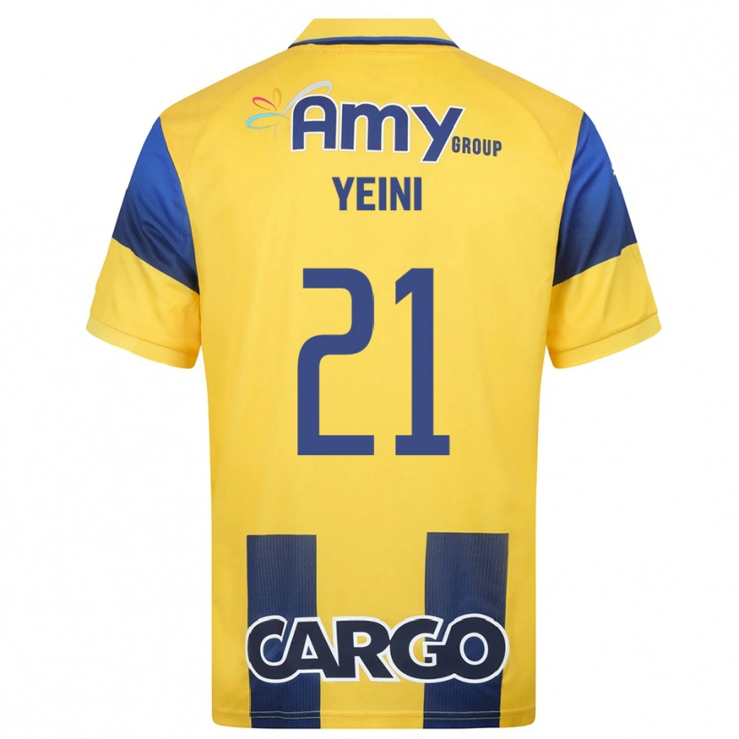 Danxen Kinder Sheran Yeini #21 Gelb Marineblau Heimtrikot Trikot 2025/26 T-Shirt Österreich