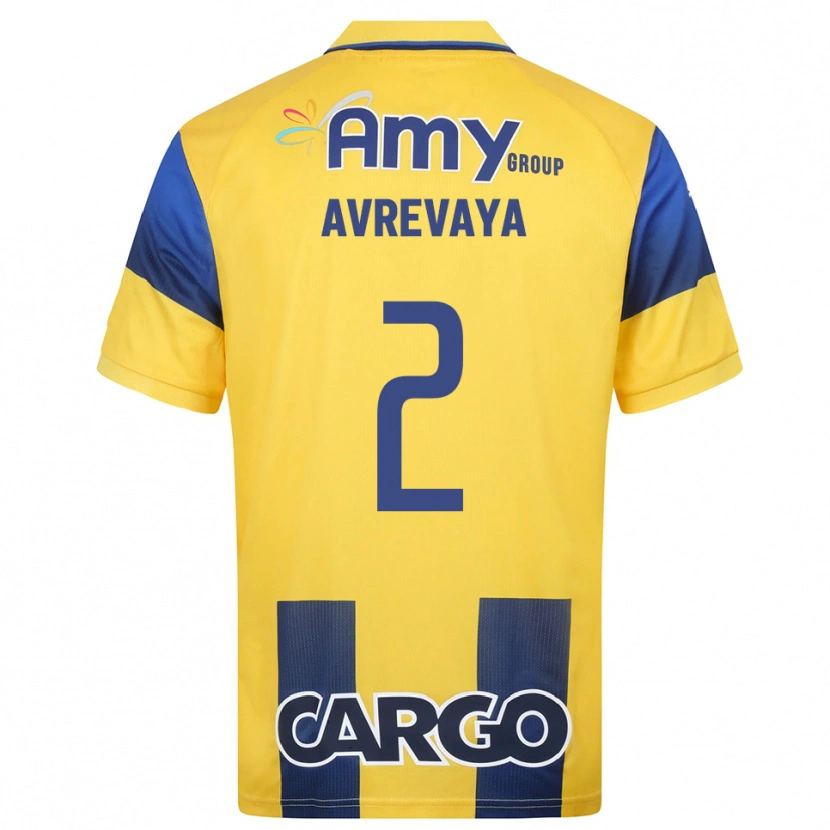 Danxen Kinder Liroy Avrevaya #2 Gelb Marineblau Heimtrikot Trikot 2025/26 T-Shirt Österreich