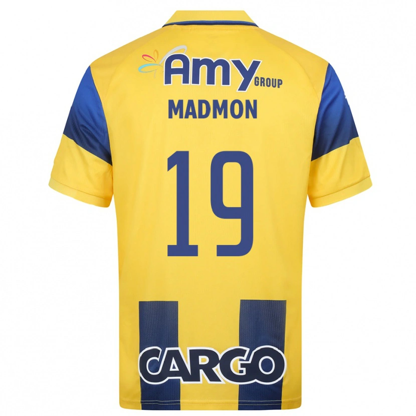 Danxen Kinder Elad Madmon #19 Gelb Marineblau Heimtrikot Trikot 2025/26 T-Shirt Österreich