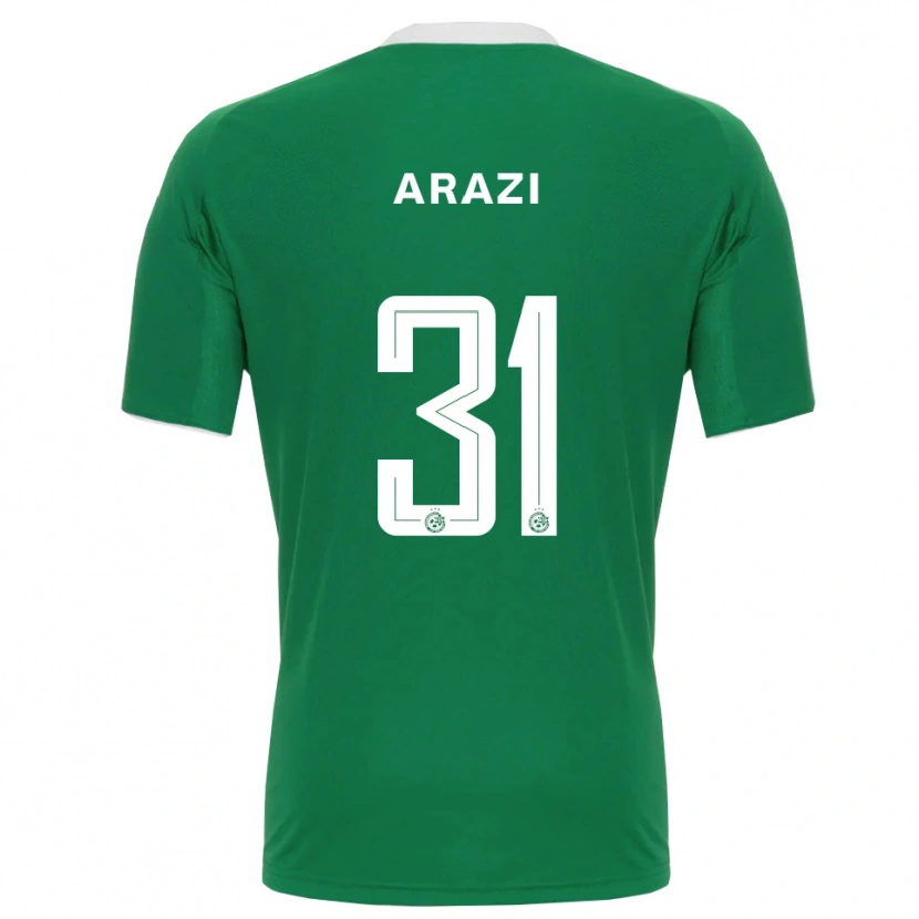 Danxen Kinder Amit Arazi #31 Grün Weiß Heimtrikot Trikot 2025/26 T-Shirt Österreich