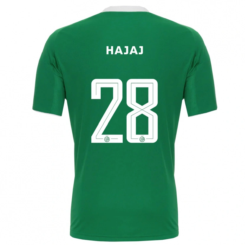 Danxen Kinder Ilay Hajaj #28 Grün Weiß Heimtrikot Trikot 2025/26 T-Shirt Österreich