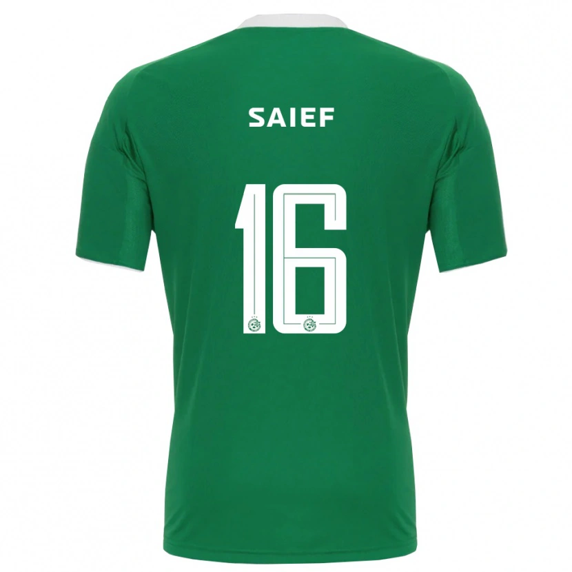 Danxen Kinder Kenny Saief #16 Grün Weiß Heimtrikot Trikot 2025/26 T-Shirt Österreich