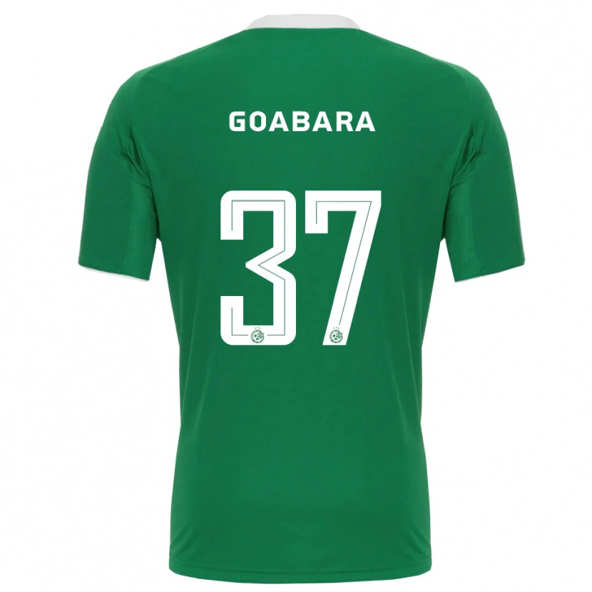 Danxen Kinder Ibrahim Goabara #37 Grün Weiß Heimtrikot Trikot 2025/26 T-Shirt Österreich