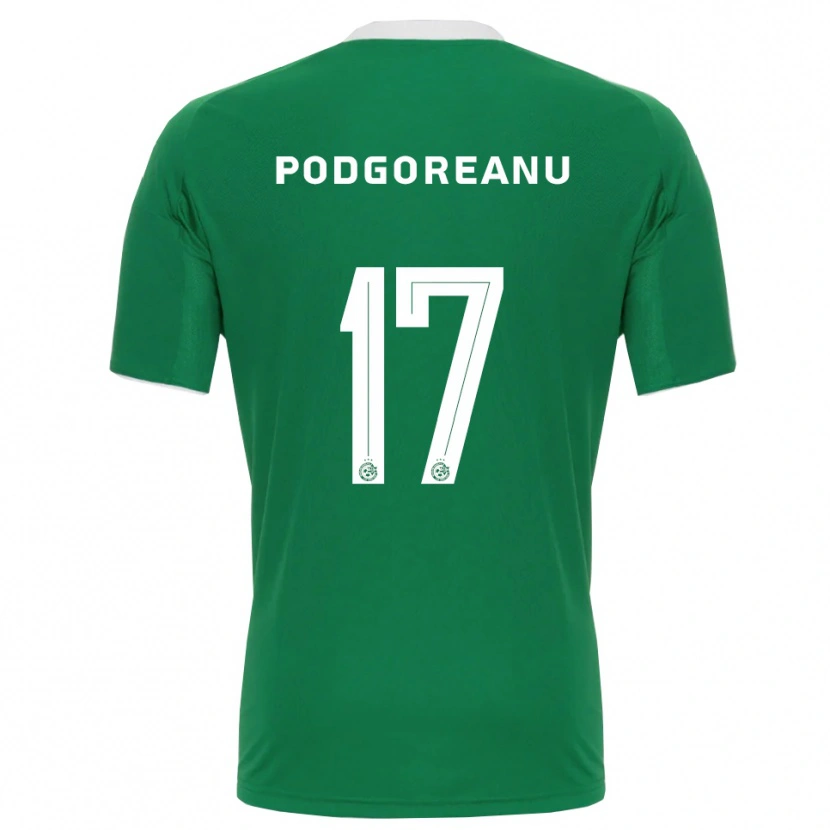 Danxen Kinder Suf Podgoreanu #17 Grün Weiß Heimtrikot Trikot 2025/26 T-Shirt Österreich
