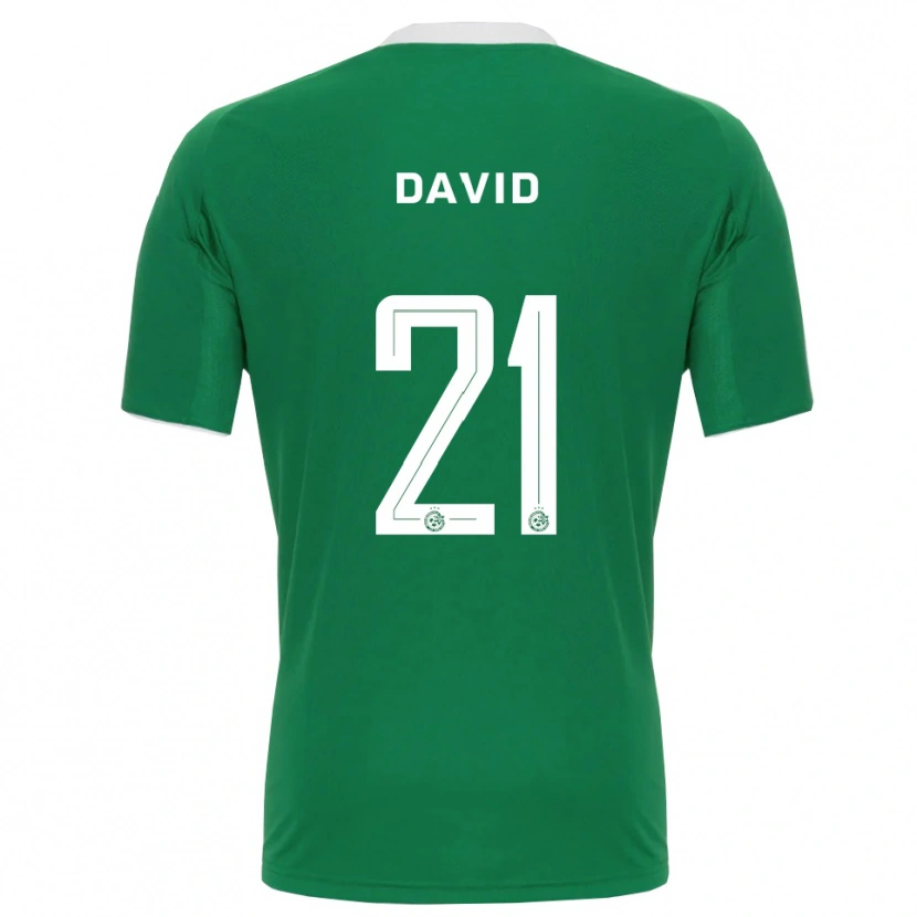 Danxen Kinder Dean David #21 Grün Weiß Heimtrikot Trikot 2025/26 T-Shirt Österreich