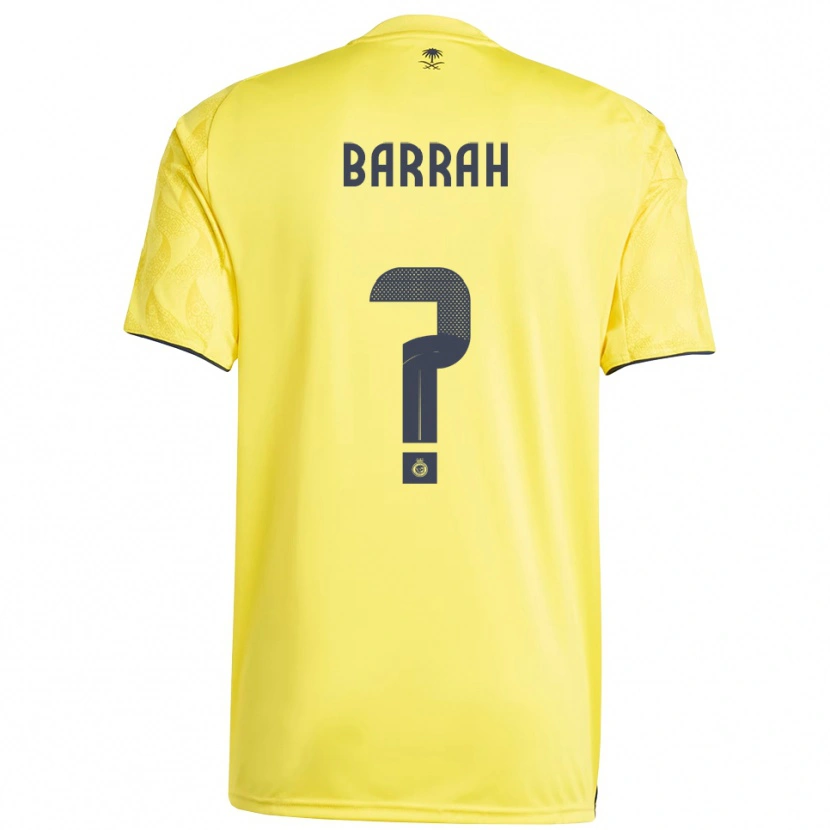 Danxen Kinder Muhannad Barrah #0 Gelb Schwarz Heimtrikot Trikot 2025/26 T-Shirt Österreich