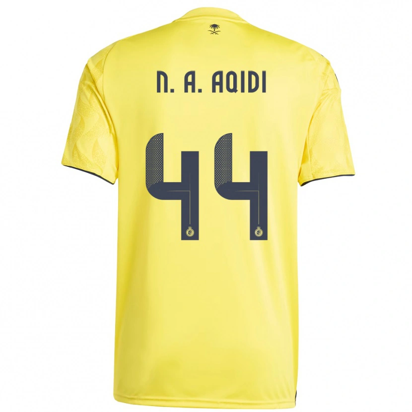 Danxen Kinder Nawaf Al-Aqidi #44 Gelb Schwarz Heimtrikot Trikot 2025/26 T-Shirt Österreich