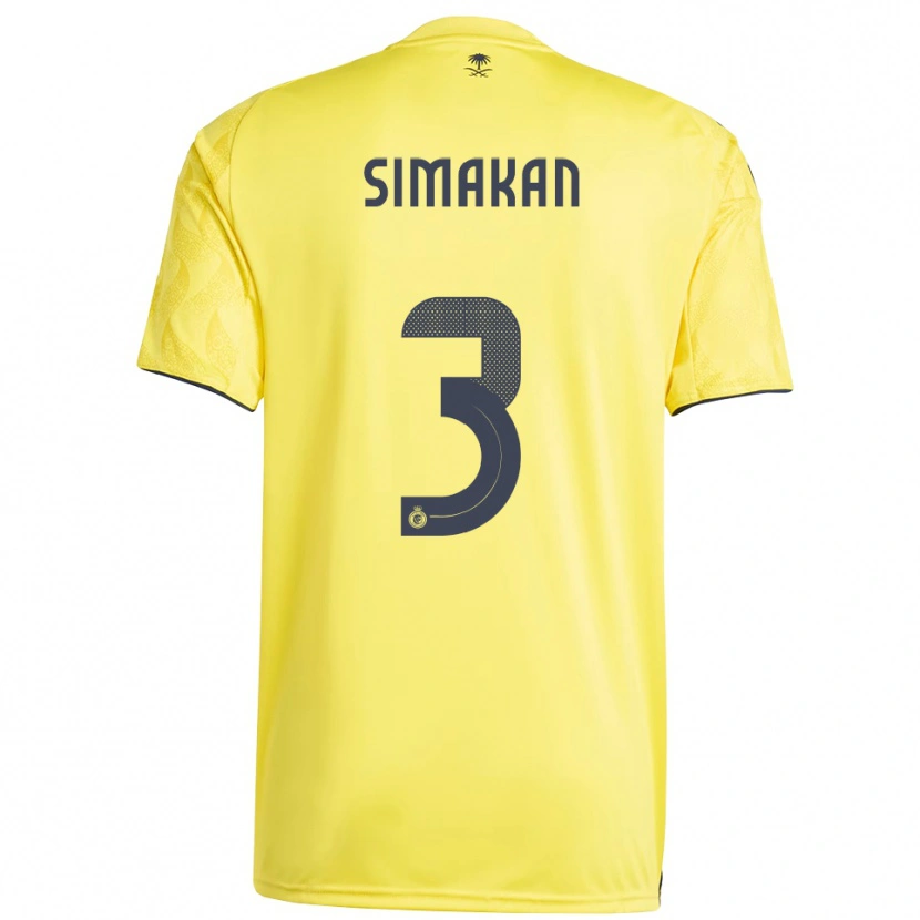 Danxen Kinder Mohamed Simakan #3 Gelb Schwarz Heimtrikot Trikot 2025/26 T-Shirt Österreich