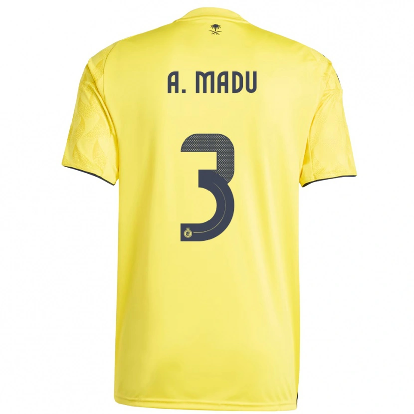Danxen Kinder Abdullah Madu #3 Gelb Schwarz Heimtrikot Trikot 2025/26 T-Shirt Österreich