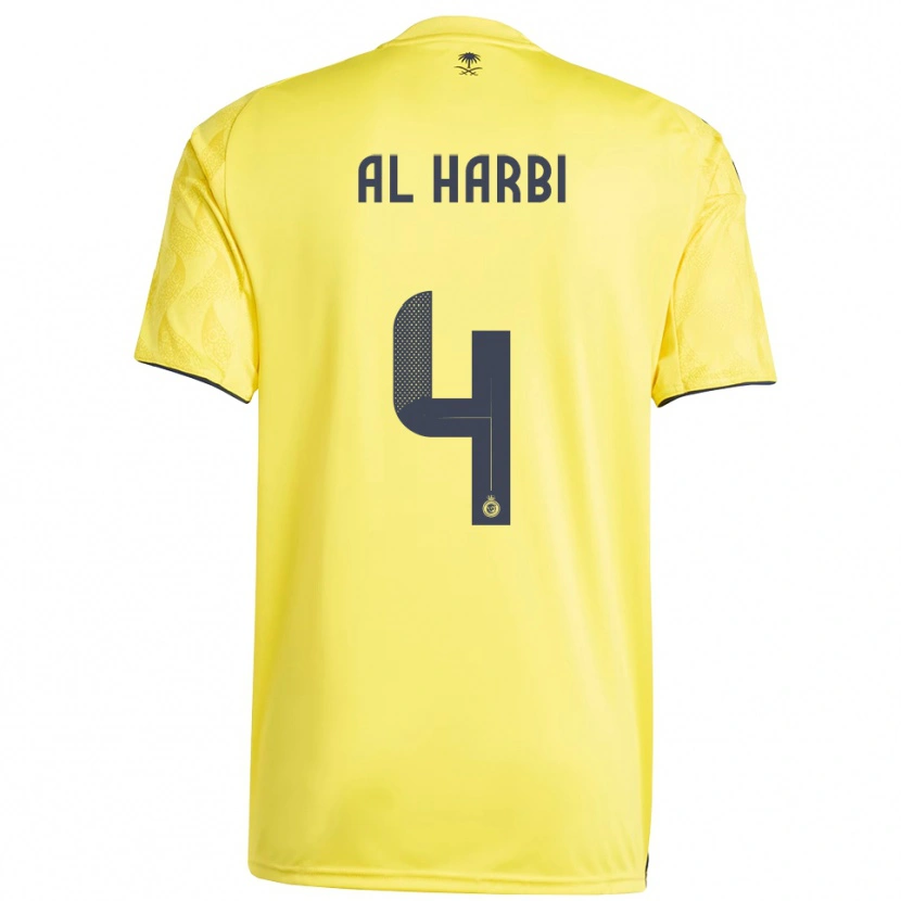Danxen Kinder Fay Al-Harbi #4 Gelb Schwarz Heimtrikot Trikot 2025/26 T-Shirt Österreich
