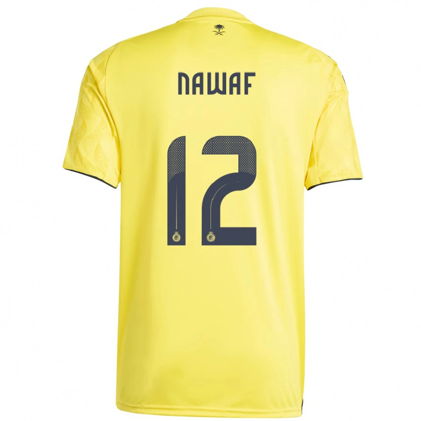 Danxen Kinder Nawaf Al-Boushal #12 Gelb Schwarz Heimtrikot Trikot 2025/26 T-Shirt Österreich