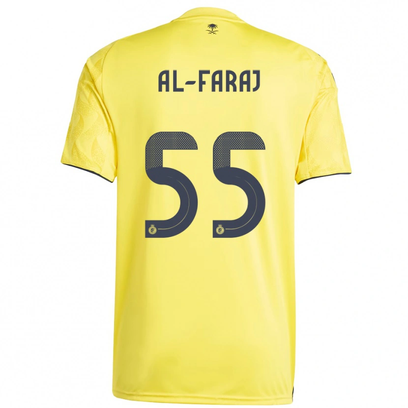 Danxen Kinder Abdulaziz Al-Faraj #55 Gelb Schwarz Heimtrikot Trikot 2025/26 T-Shirt Österreich