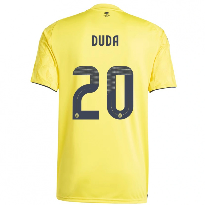 Danxen Kinder Duda Francelino #20 Gelb Schwarz Heimtrikot Trikot 2025/26 T-Shirt Österreich