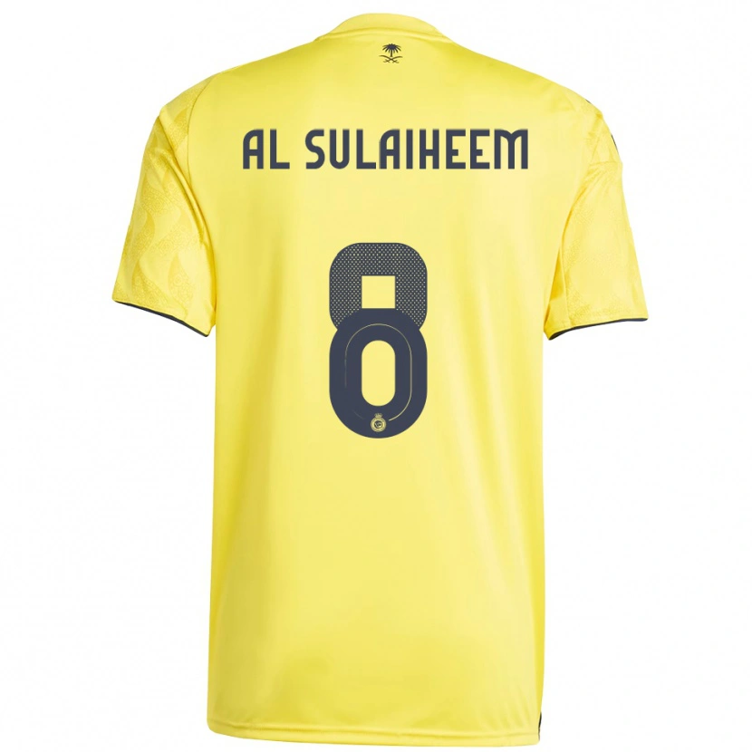 Danxen Kinder Abdulmajeed Al-Sulayhim #8 Gelb Schwarz Heimtrikot Trikot 2025/26 T-Shirt Österreich