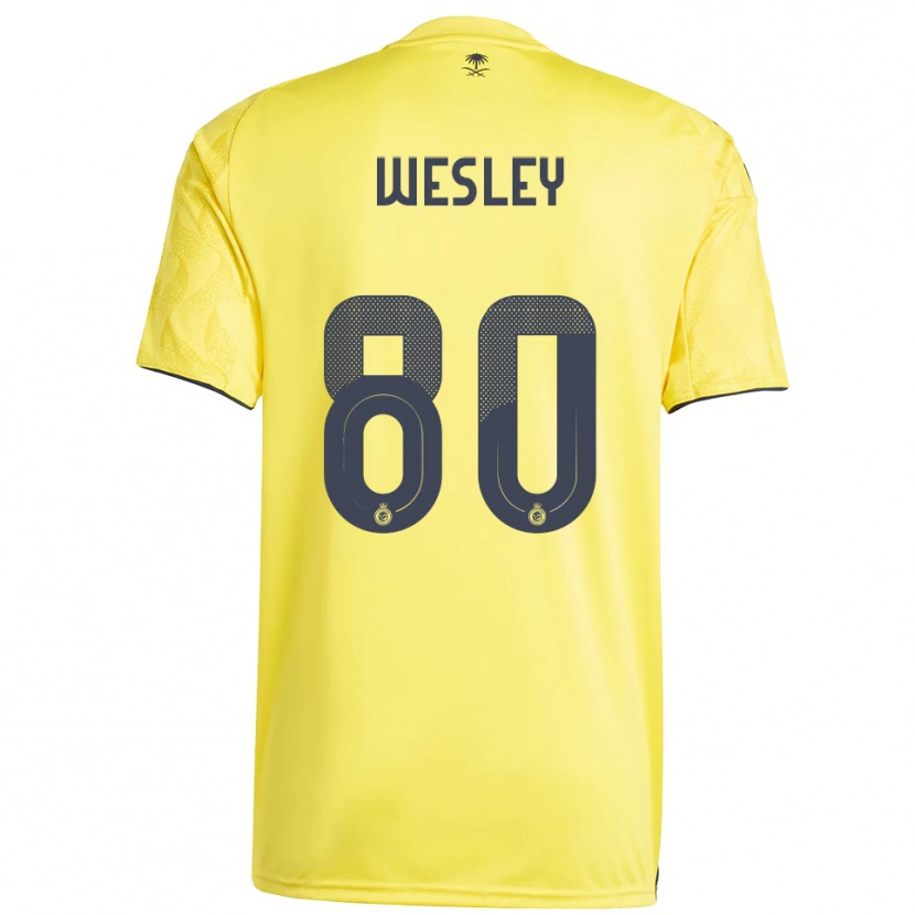 Danxen Kinder Wesley #80 Gelb Schwarz Heimtrikot Trikot 2025/26 T-Shirt Österreich