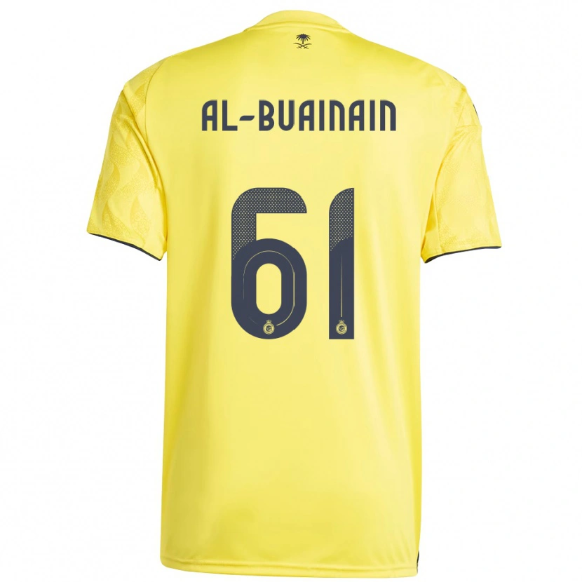 Danxen Kinder Mubarak Al-Buainain #61 Gelb Schwarz Heimtrikot Trikot 2025/26 T-Shirt Österreich