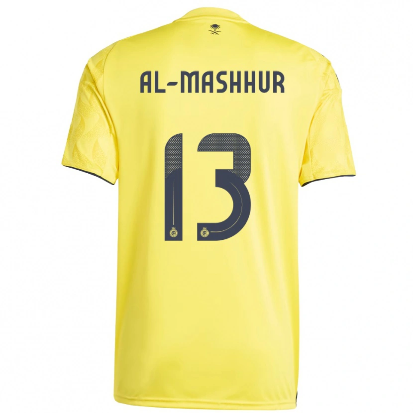 Danxen Kinder Fawaz Al-Mashhur #13 Gelb Schwarz Heimtrikot Trikot 2025/26 T-Shirt Österreich