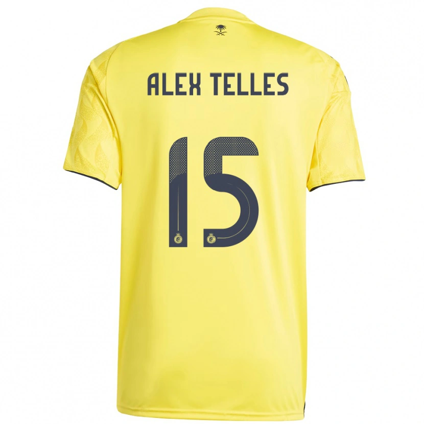 Danxen Kinder Alex Telles #15 Gelb Schwarz Heimtrikot Trikot 2025/26 T-Shirt Österreich