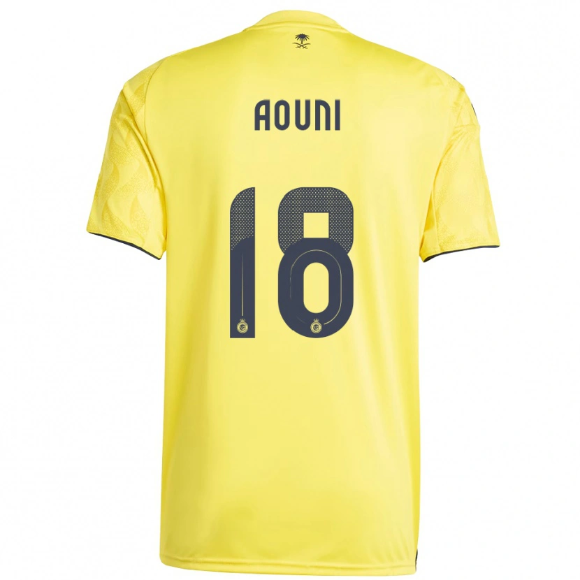 Danxen Kinder Samia Aouni #18 Gelb Schwarz Heimtrikot Trikot 2025/26 T-Shirt Österreich