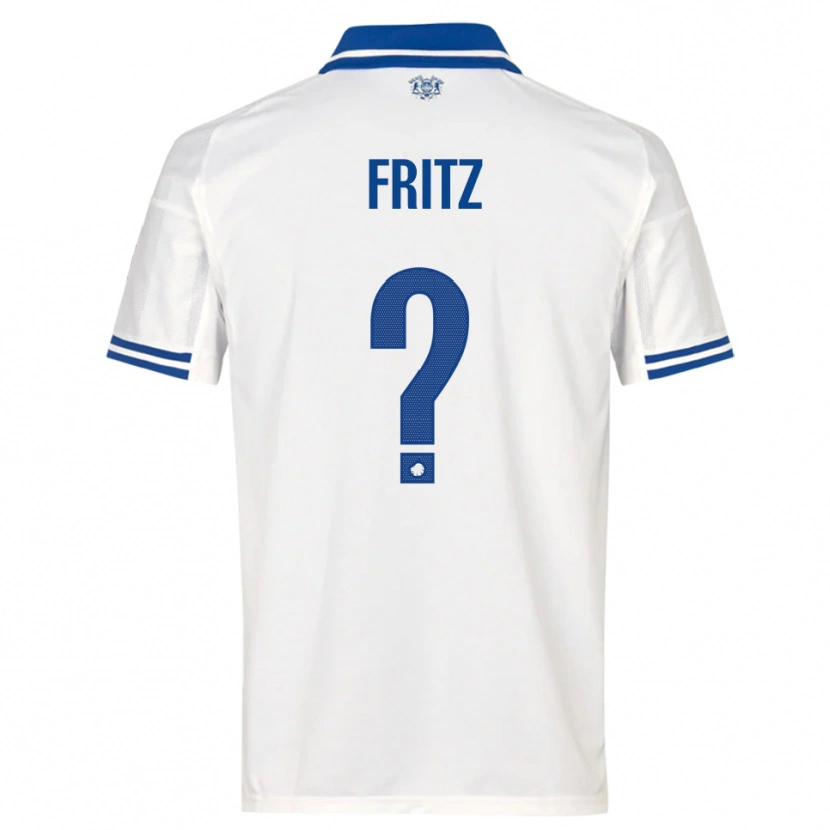Danxen Kinder Gustav Fritz #0 Weiß Blau Heimtrikot Trikot 2025/26 T-Shirt Österreich
