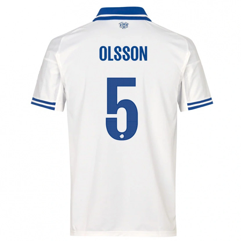 Danxen Kinder Cornelius Olsson #5 Weiß Blau Heimtrikot Trikot 2025/26 T-Shirt Österreich