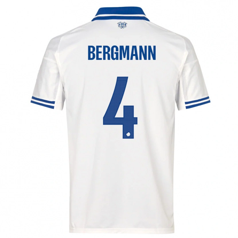 Danxen Kinder Olivia Bergmann #4 Weiß Blau Heimtrikot Trikot 2025/26 T-Shirt Österreich