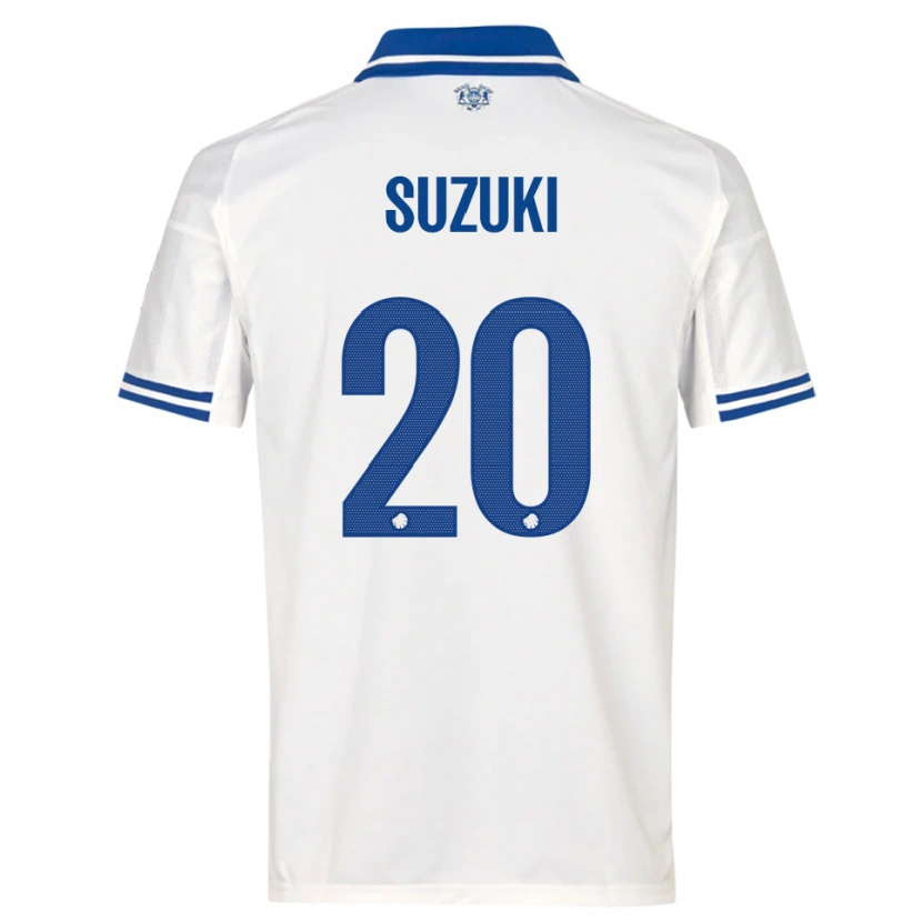 Danxen Kinder Junnosuke Suzuki #20 Weiß Blau Heimtrikot Trikot 2025/26 T-Shirt Österreich