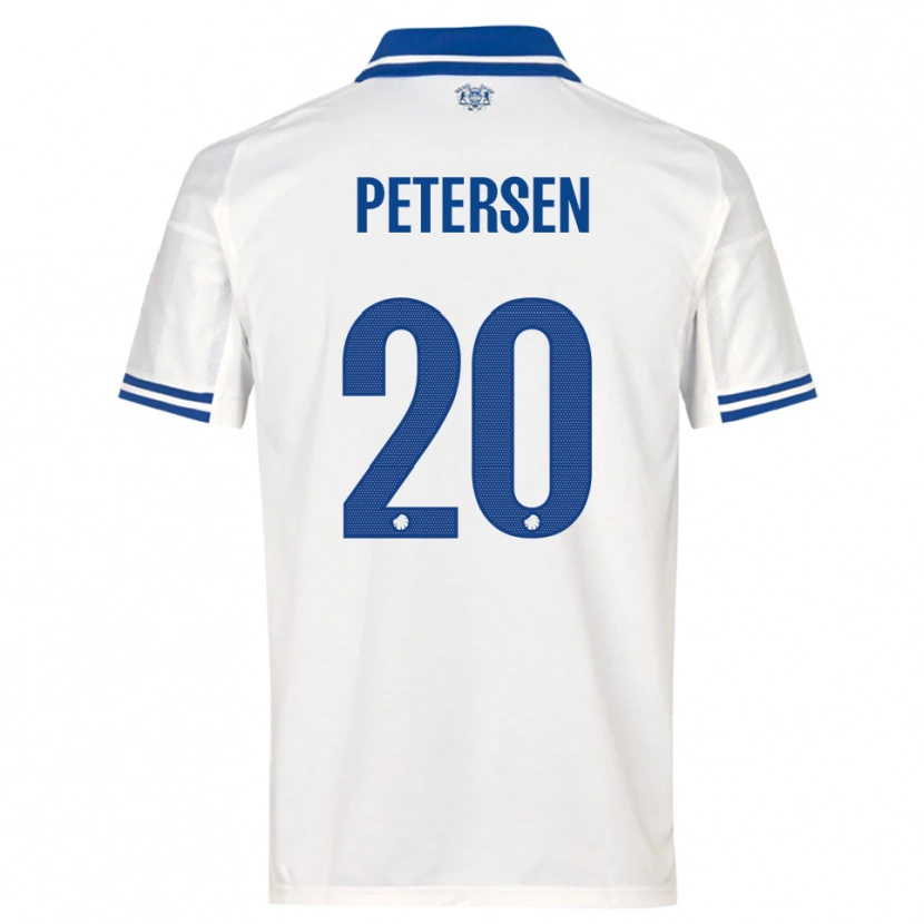 Danxen Kinder Frederik Petersen #20 Weiß Blau Heimtrikot Trikot 2025/26 T-Shirt Österreich