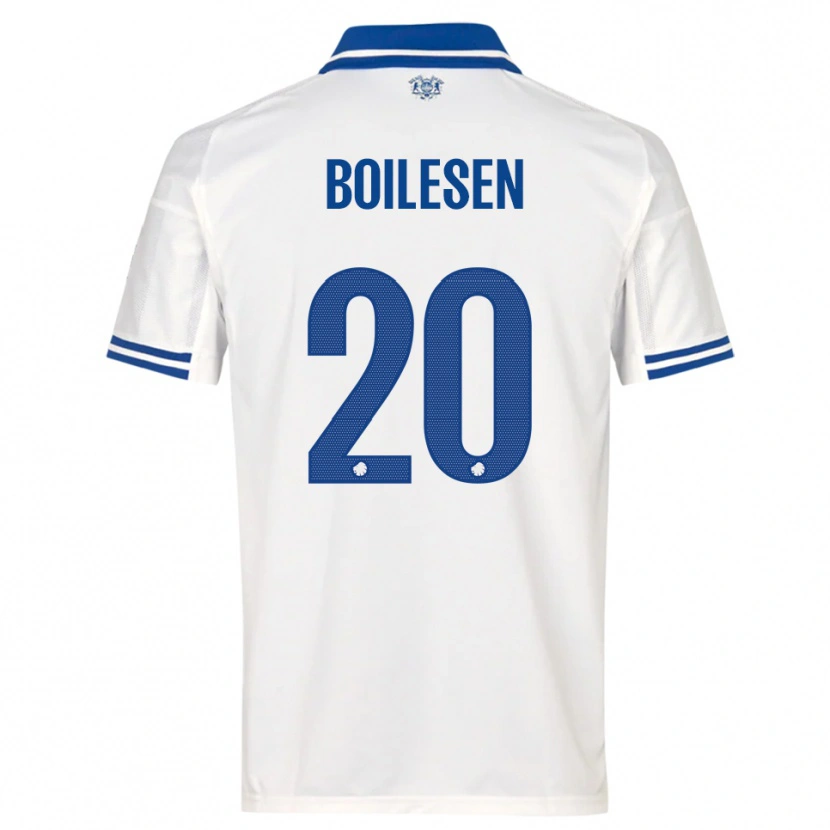 Danxen Kinder Nicolai Boilesen #20 Weiß Blau Heimtrikot Trikot 2025/26 T-Shirt Österreich